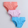 Orange & Blue Girls Compact Cotton Panties Pack of 3