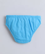 Bumzee Orange & Blue Panties, Pack of 3, Compact Cotton (Style Peb11401)