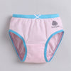 Pink & Sky Blue Girls Compact Cotton Panties Pack of 3