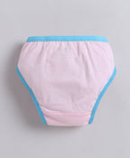 Bumzee Pink & Sky Blue Panties, Pack of 3, Compact Cotton (Style Peb11402)