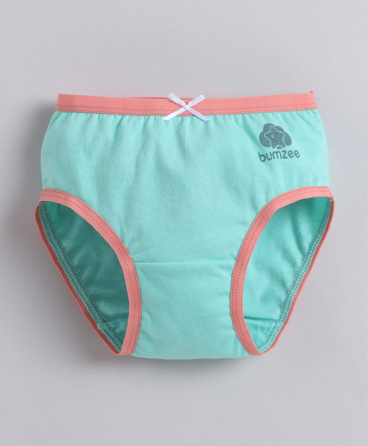 Bumzee Orange & Blue Panties, Pack of 3, Compact Cotton (Style Peb11403)
