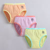 Yellow & Orange Girls Compact Cotton Panties Pack of 3