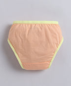 Bumzee Yellow & Orange Panties, Pack of 3, Compact Cotton