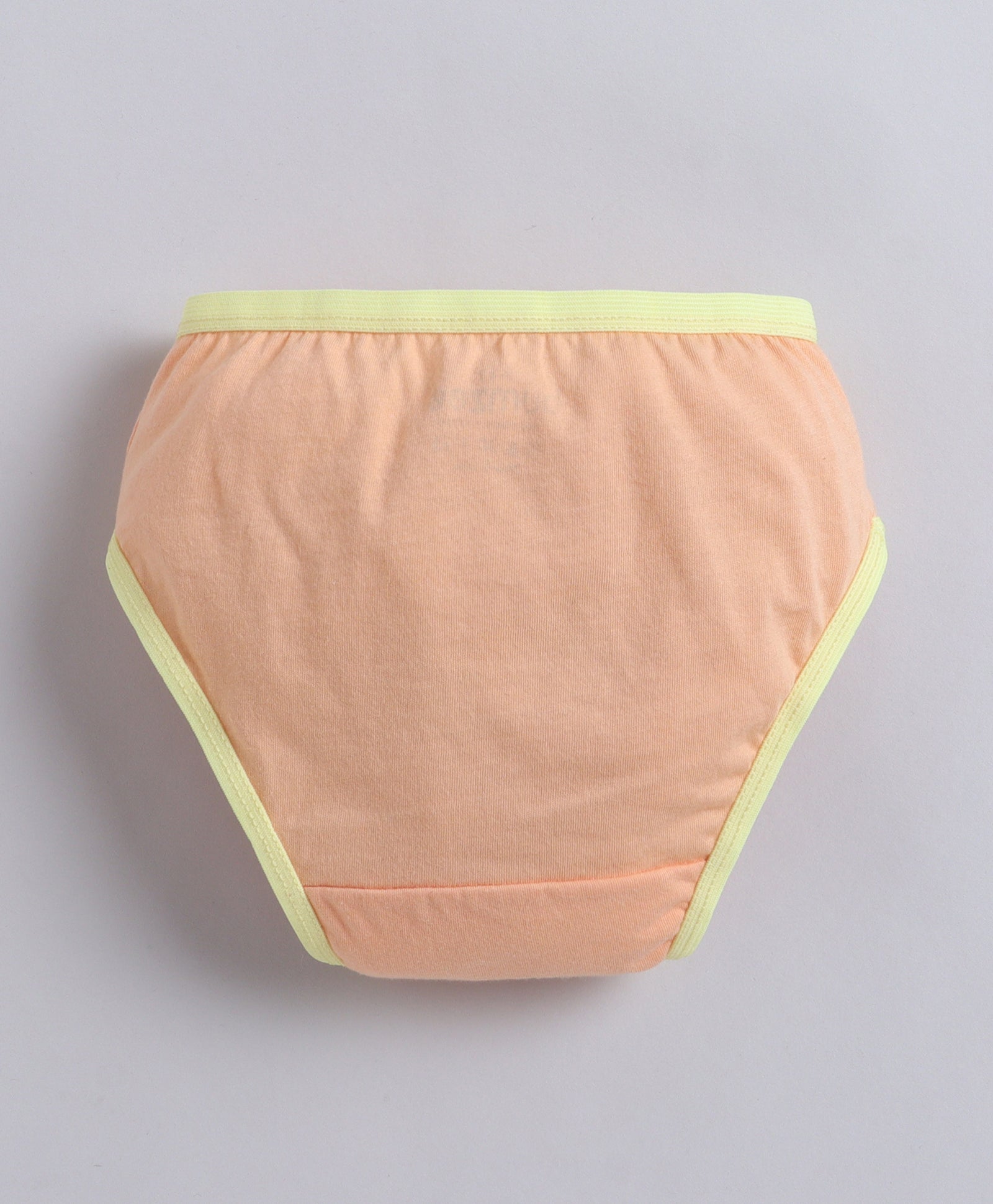 Yellow & Orange Girls Compact Cotton Panties Pack of 3