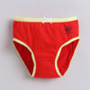 Red & Yellow Girls Compact Cotton Panties Pack of 3