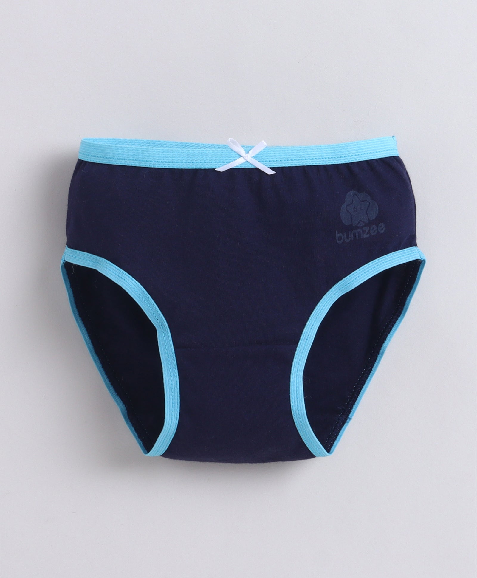 Pink & Navy Girls Compact Cotton Panties Pack of 3