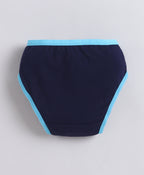 Bumzee Pink & Navy Panties, Pack of 3, Compact Cotton