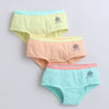 Green & Yellow Girls Compact Cotton Hipster Pack of 3