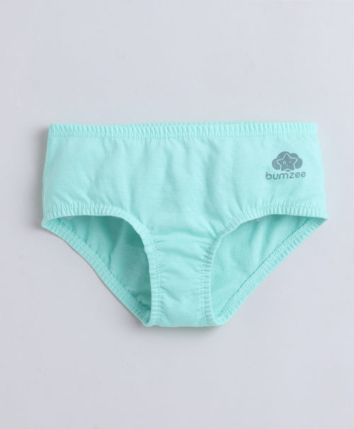Girls 100% Compact Cotton Solid Hipster Pack of 3 - Pink & Sky Blue