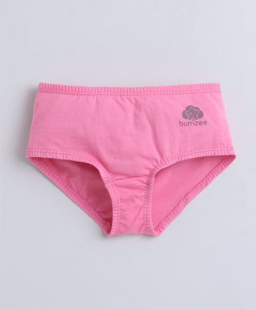 Blue & Pink Girls Compact Cotton Hipster Pack of 3
