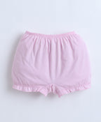 Bumzee Navy & Mint Green Bloomers, Pack of 3, Compact Cotton