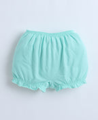 Bumzee Navy & Mint Green Bloomers, Pack of 3, Compact Cotton