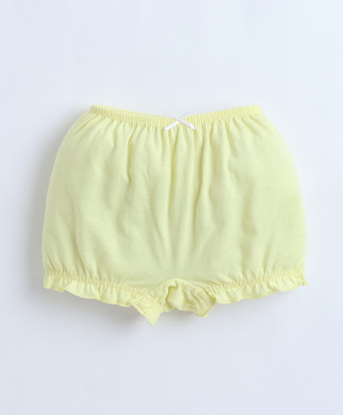 Girls 100% Compact Cotton Solid Bloomers for Everyday Comfort - Red & Navy