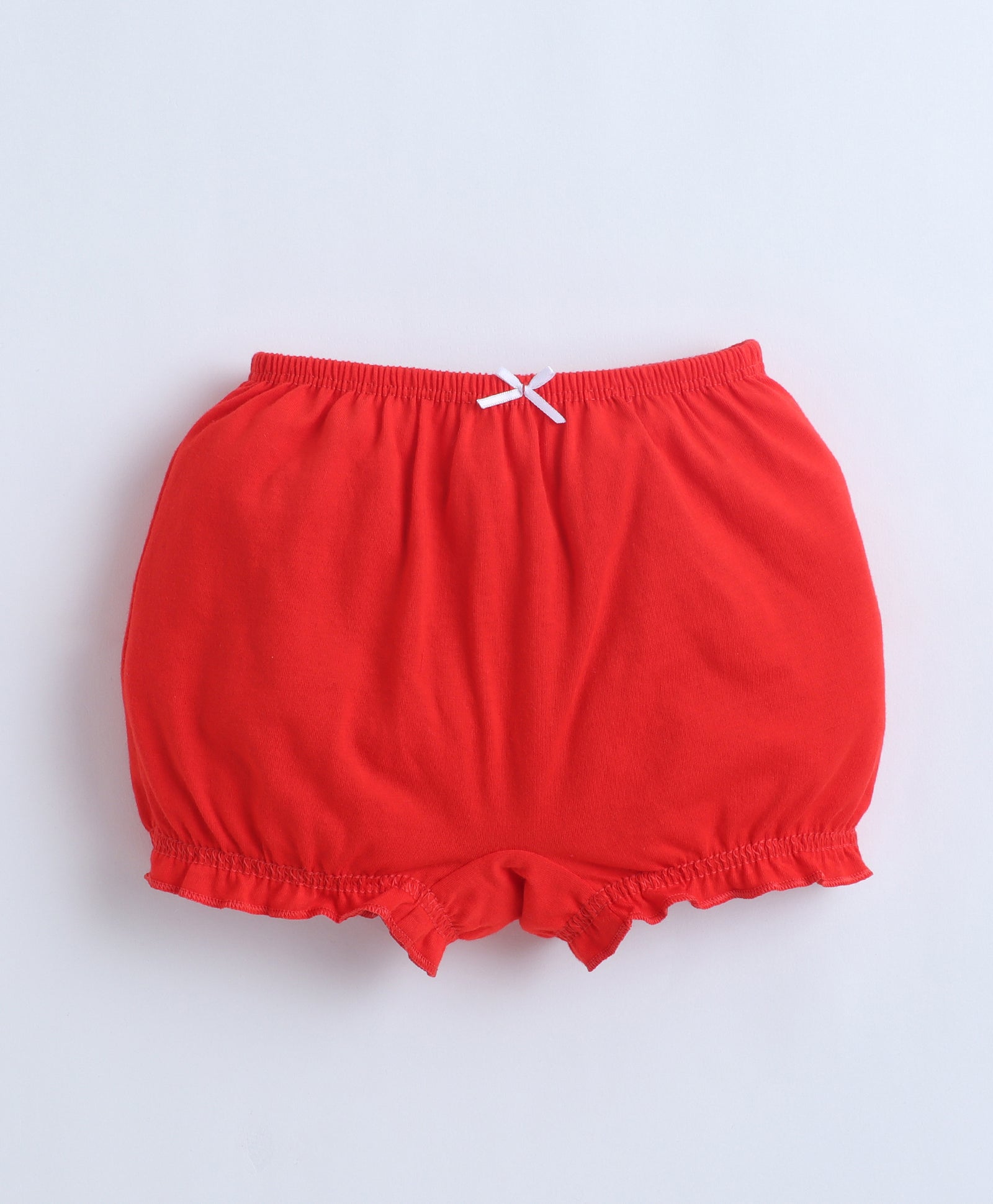 Red & Navy Girls Compact Cotton Bloomers Pack of 3