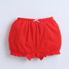 Red & Navy Girls Compact Cotton Bloomers Pack of 3