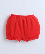 Bumzee Red & Navy Bloomers, Pack of 3, Compact Cotton