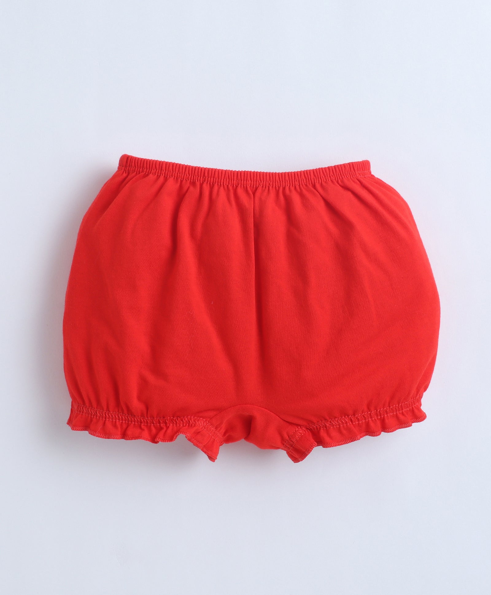 Red & Navy Girls Compact Cotton Bloomers Pack of 3
