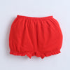 Red & Navy Girls Compact Cotton Bloomers Pack of 3