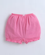 Bumzee Orange & Pink Bloomers, Pack of 3, Compact Cotton
