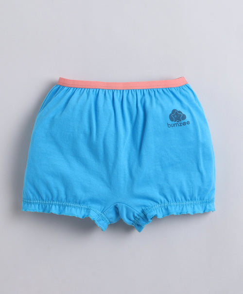 Blue & Pink Girls Compact Cotton Bloomers Pack of 3