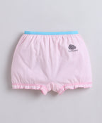 Bumzee Blue & Pink Bloomers, Pack of 3, Compact Cotton