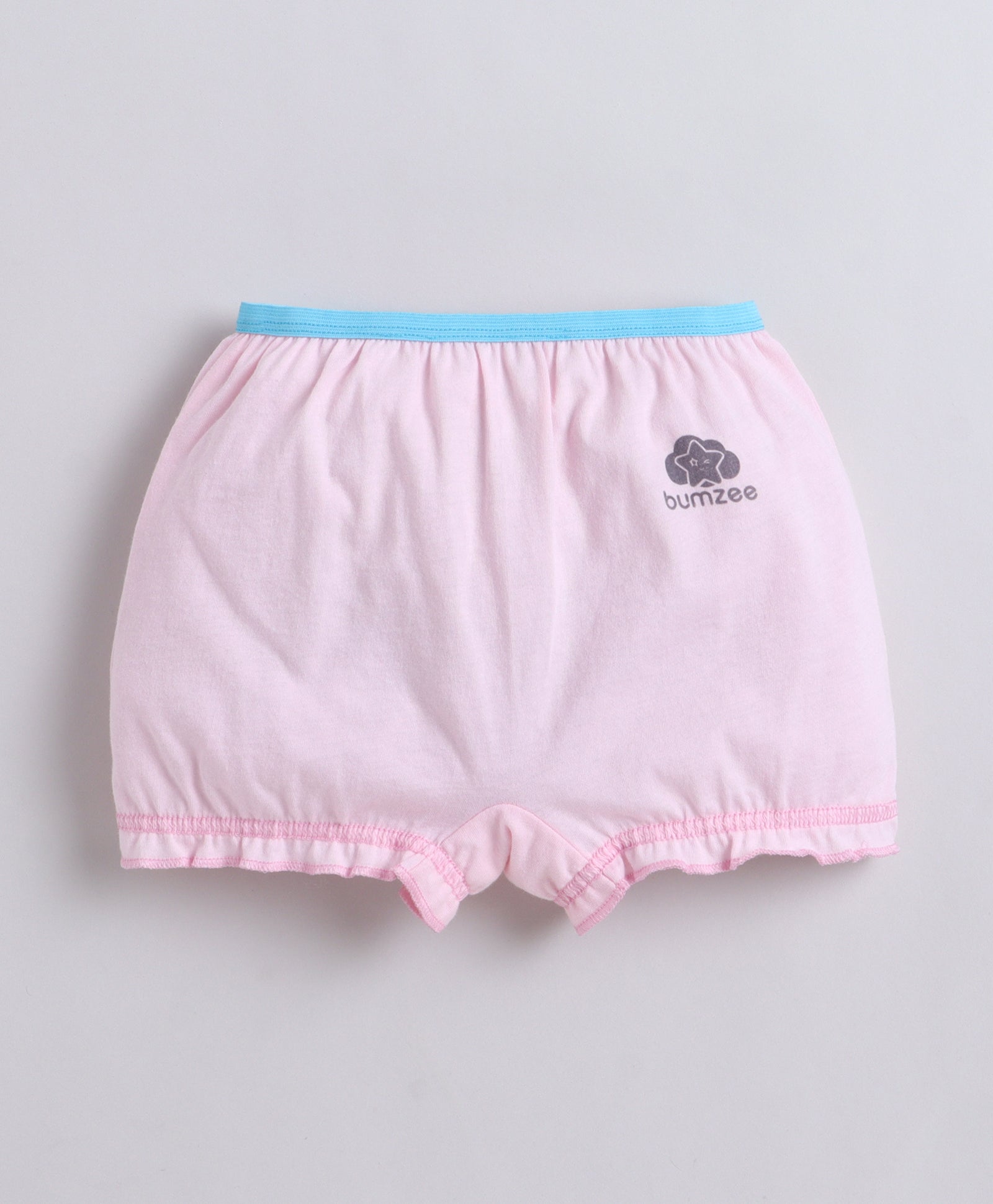 Blue & Pink Girls Compact Cotton Bloomers Pack of 3