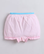 Bumzee Blue & Pink Bloomers, Pack of 3, Compact Cotton