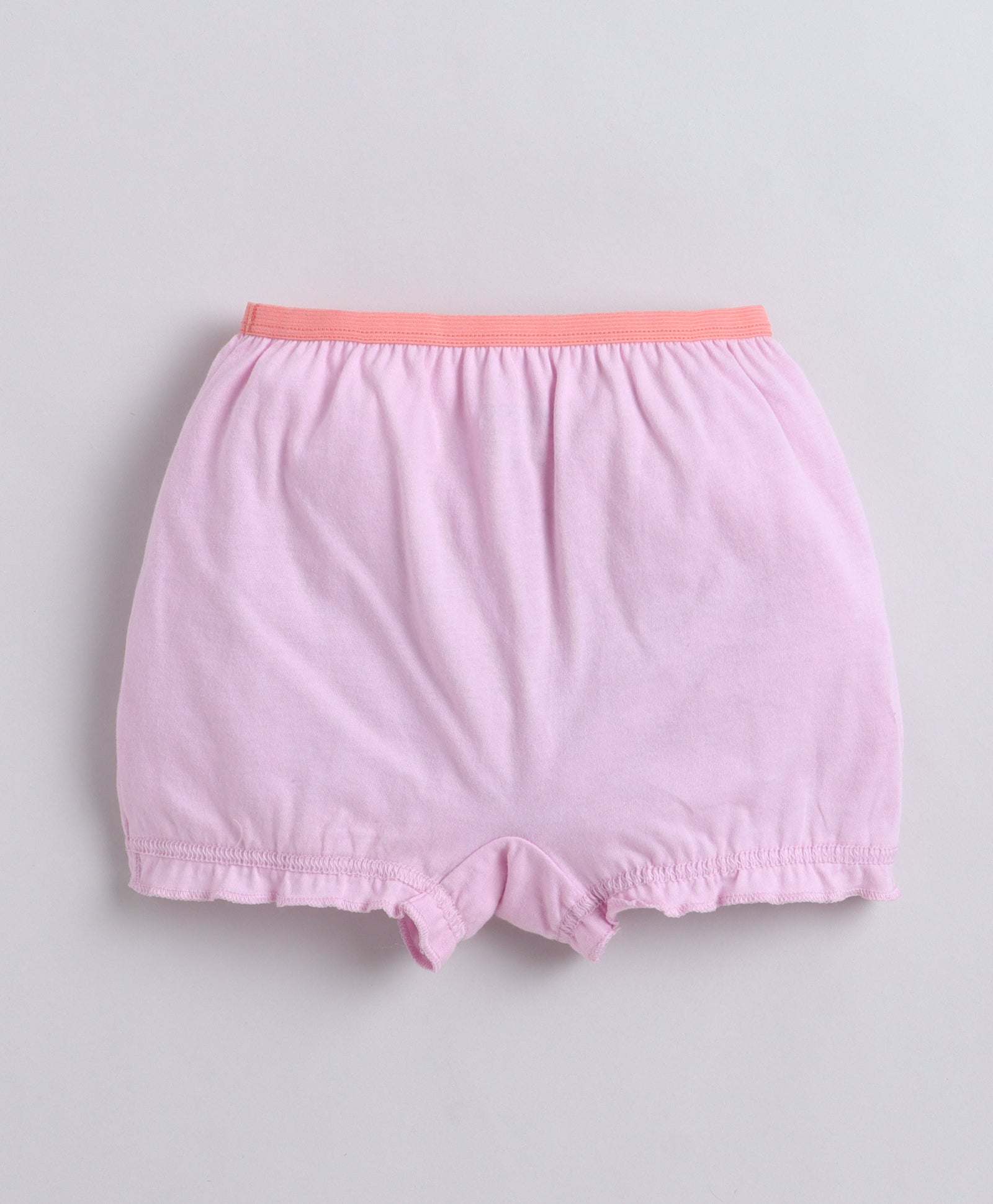 Sky Blue & Peach Girls Compact Cotton Bloomers Pack of 3