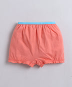 Bumzee Sky Blue & Peach Bloomers, Pack of 3, Compact Cotton