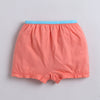 Sky Blue & Peach Girls Compact Cotton Bloomers Pack of 3