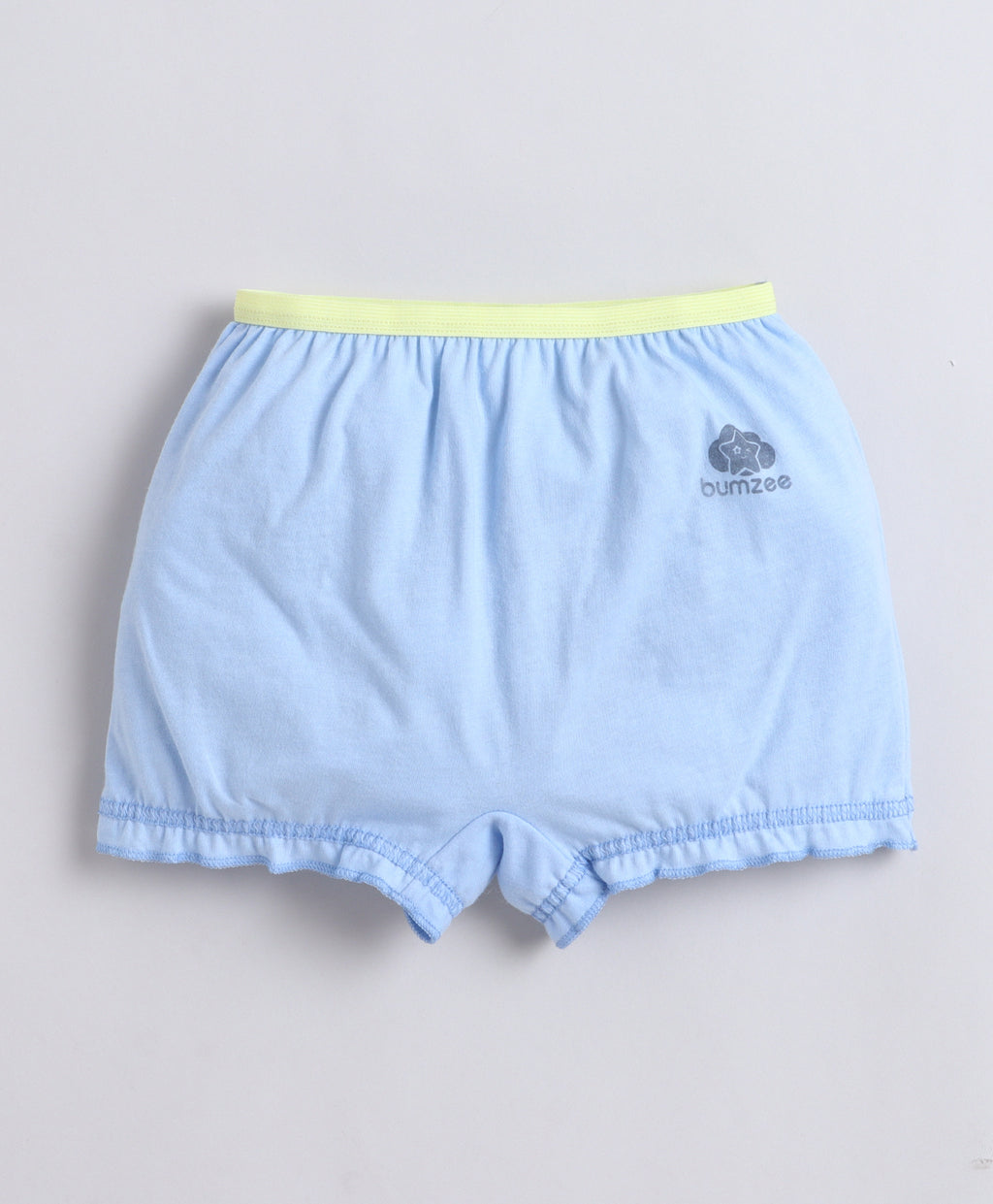 Bumzee Sky Blue & Peach Bloomers, Pack of 3, Compact Cotton