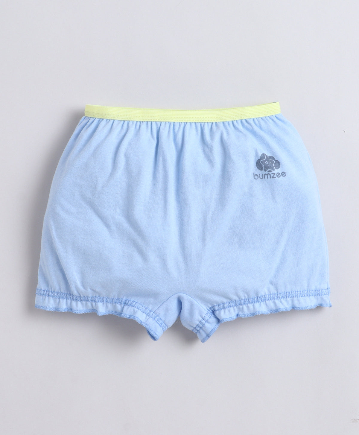 Bumzee Sky Blue & Peach Bloomers, Pack of 3, Compact Cotton