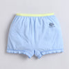 Sky Blue & Peach Girls Compact Cotton Bloomers Pack of 3