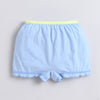 Sky Blue & Peach Girls Compact Cotton Bloomers Pack of 3