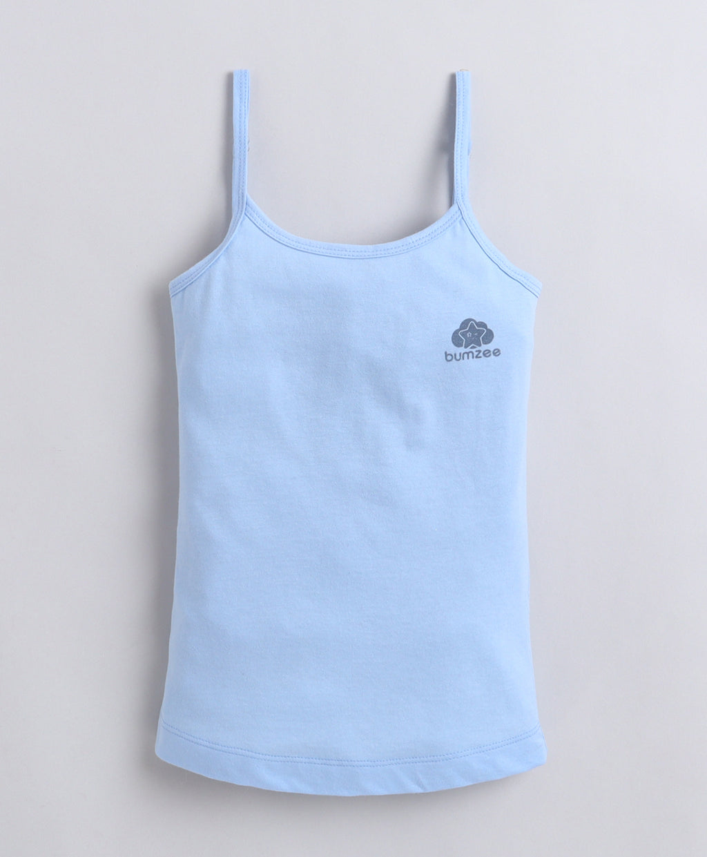 Bumzee Sky Blue & Mint Slip, Pack of 3, Sleeveless, Compact Cotton