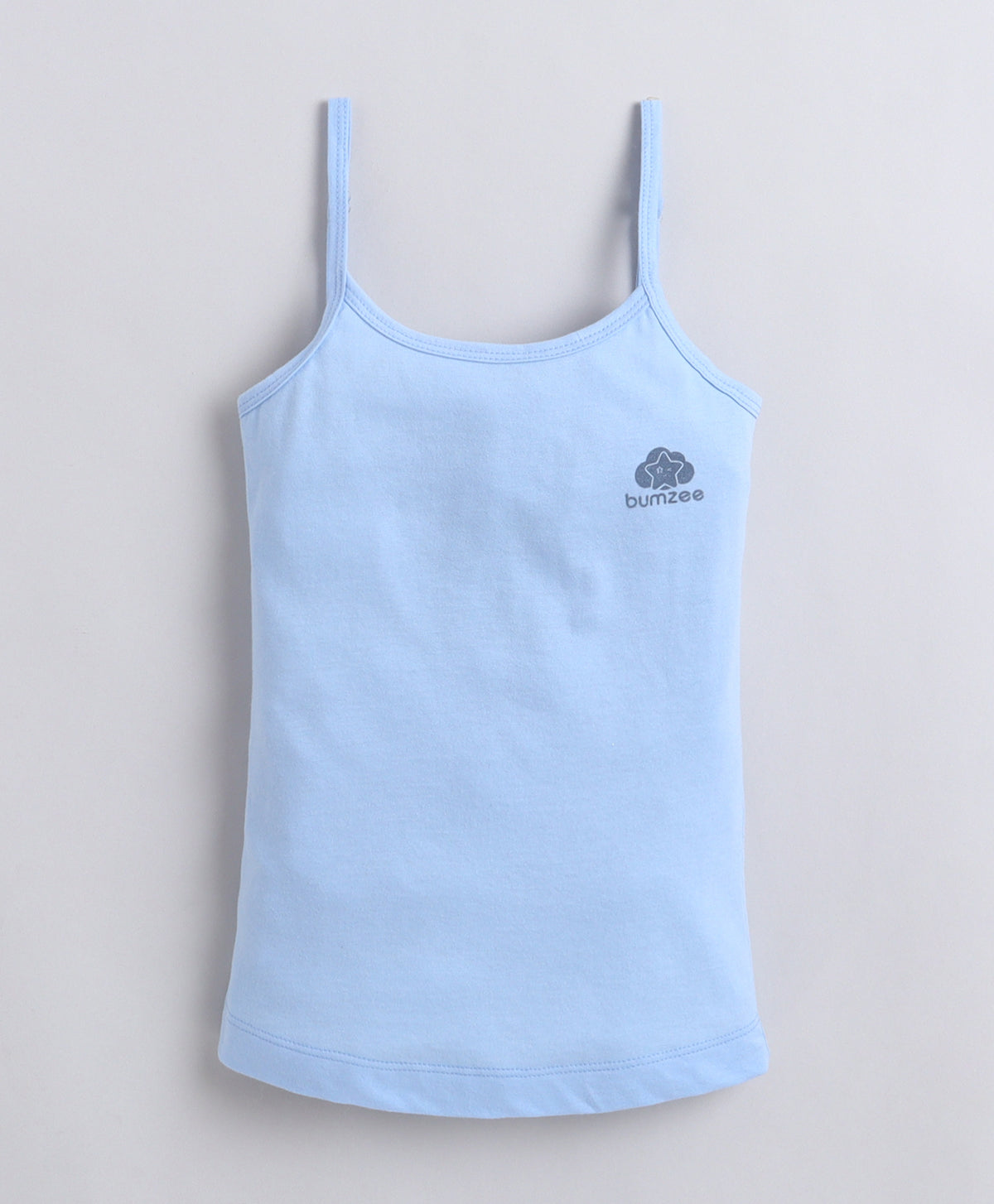 Bumzee Sky Blue & Mint Slip, Pack of 3, Sleeveless, Compact Cotton