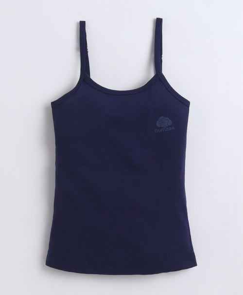 Girls 100% Compact Cotton Sleeveless Slip - Red & Pink