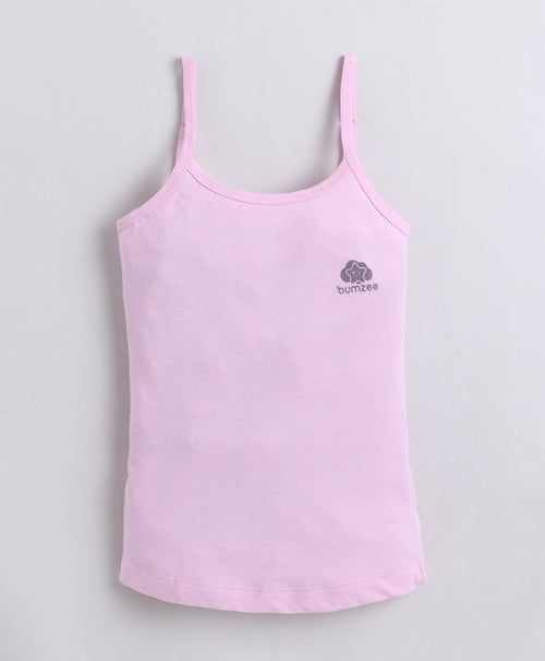 Girls 100% Compact Cotton Sleeveless Slip - Yellow & Lavender