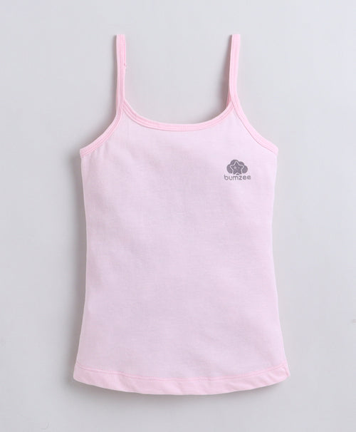 Girls 100% Compact Cotton Sleeveless Slip - Pink & Lavender