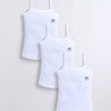 White Girls Cotton Camisole Slip Pack of 3