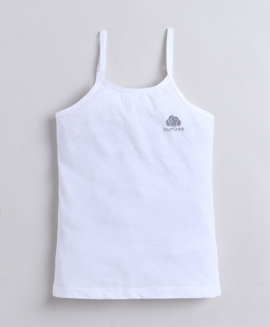 Bumzee White Slip, Pack of 3, Sleeveless, Compact Cotton, Camisole (Style Peb11427)
