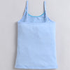 Sky Blue & Mint Green Girls Cotton Camisole Slip Pack of 3