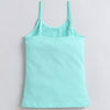Sky Blue & Mint Green Girls Cotton Camisole Slip Pack of 3