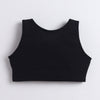 BUMZEE Black & White Girls Cotton Non Padded Beginners Bra Pack of 2