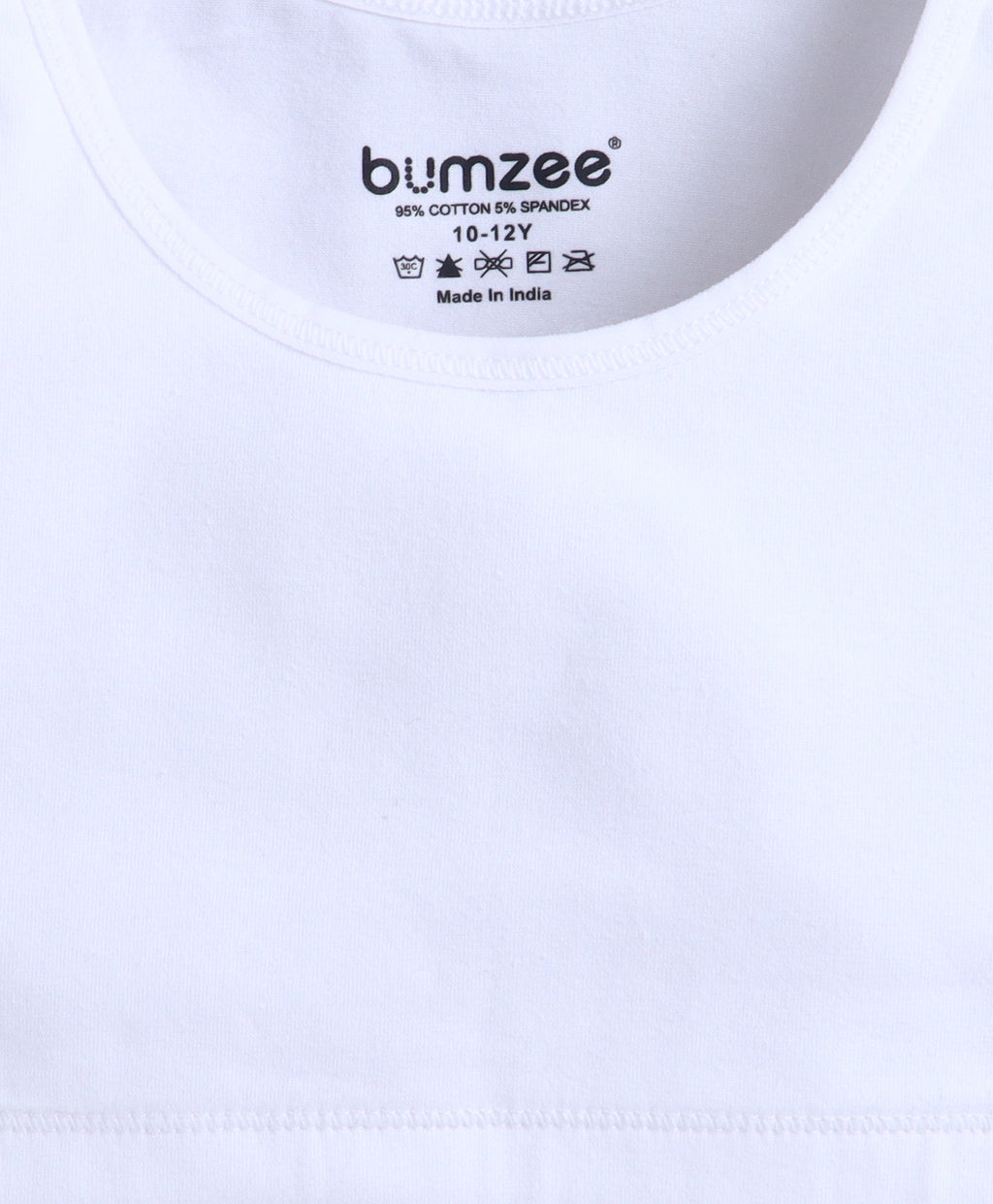 Bumzee White Beginners Bra, Pack of 2, Stretch Cotton