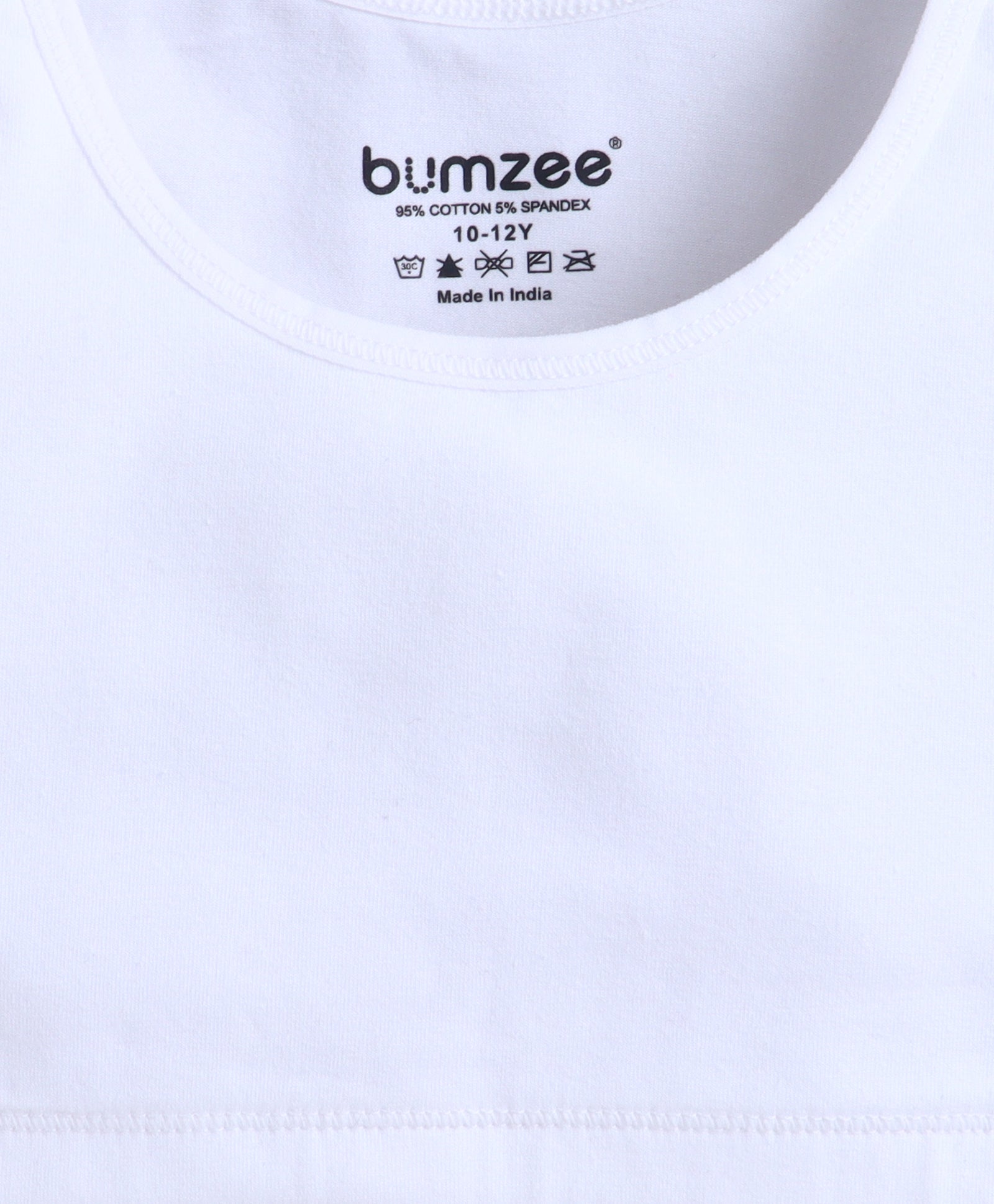 BUMZEE White Girls Cotton Non Padded Beginners Bra Pack of 2