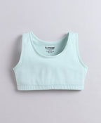 Bumzee Pink & Mint Green Beginners Bra, Pack of 2, Stretch Cotton