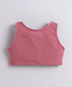 Bumzee Beige & Mauve Beginners Bra, Pack of 2, Stretch Cotton