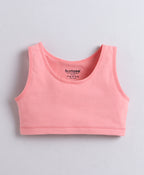 Bumzee Peach & Wine Beginners Bra, Pack of 2, Stretch Cotton