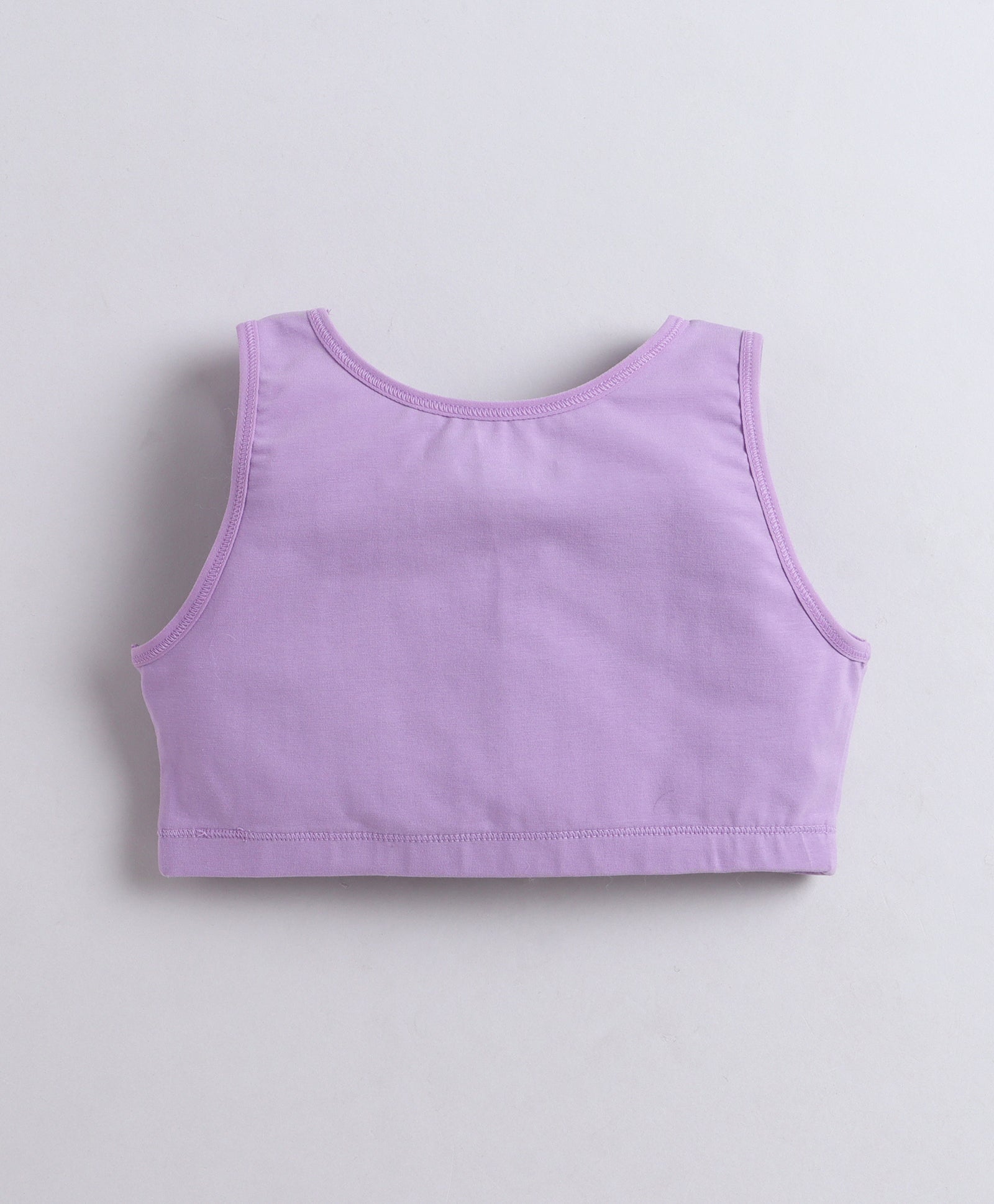BUMZEE Navy & Lavender Girls Cotton Non Padded Beginners Bra Pack of 2